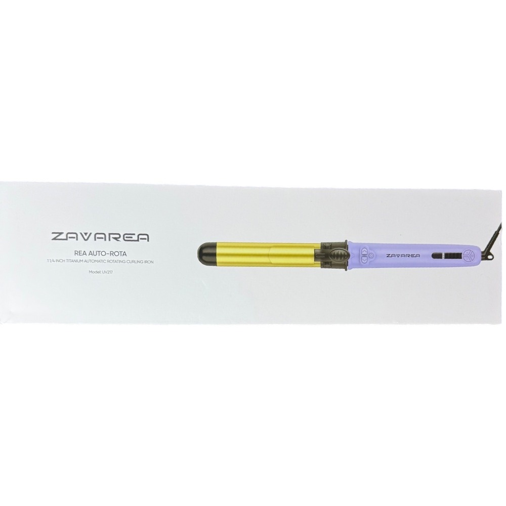 Zavarea Auto-Rota‎ Curling Iron Automatic Rotating Curler Wand Purple